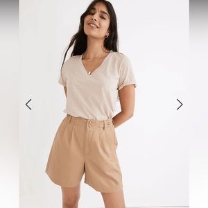 Madewell Midmont Pleated Shorts: TENCEL™ Lyocell Edition